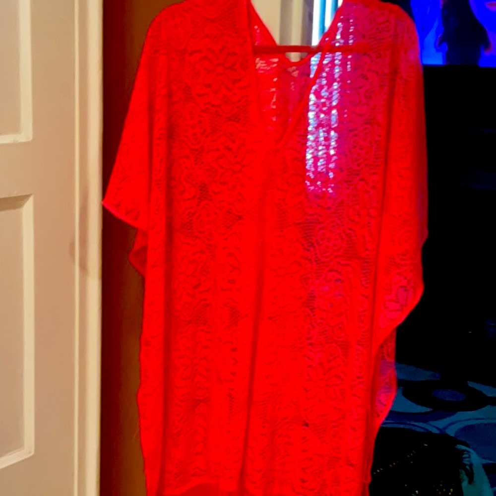 Swimsuit coverup beautiful pink one size fits all beautiful